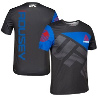 Men's Ronda Rousey UFC Reebok Black/Blue Jersey