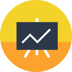 blackboard chart icon